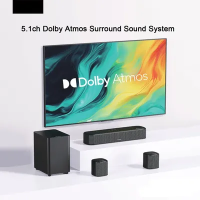 Produktbild von 5.1 Surround-Sound-System – Soundbar – Heimkino-System – TV-Soundsystem – Drahtloses Lautsprechersystem