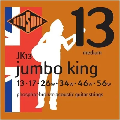 Immagine prodotto di Corde per chitarra acustica Rotosound JK13 Jumbo King