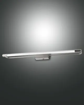 Produktbild von LED Wandlampe Metall IP44 B: 60 cm Chrom länglich 3000 K 1580 lm Modern