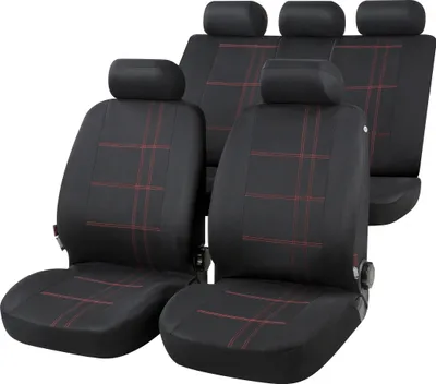 Produktbild von CarComfort Autositzbezug Nashville Komplettset schwarz, 13425