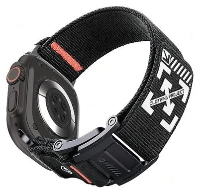 Zdjęcie produktu dla Pasek nylonowy magnetyczny do apple watch 49 46 45 mm