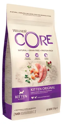Immagine prodotto di Wellness CORE 76344107286, Gattino, Pollo, Turchia, 1,75 kg