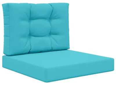 Produktbild von vidaXL Sofakissen für draußen Polyester Türkis 60 x 60 x 8 cm