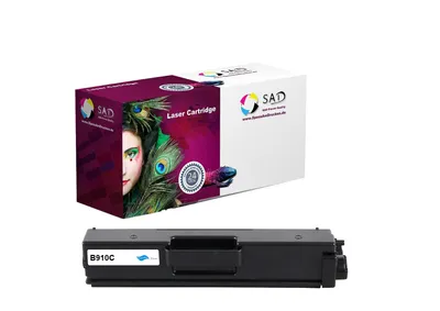 A toner cartridge and its packaging are shown against a white background.