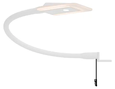 Image de kalb | Diora Lampe de lit double Lampe de lecture flexible Lampe de chevet Lot de 1 blanc
