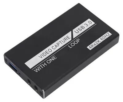 Image de Carte d'acquisition vidéo 4K pour le streaming via une interface multimédia HD vers une carte d'acquisition USB 3.0 avec sortie vidéo en boucle 1080p à 60 images par seconde