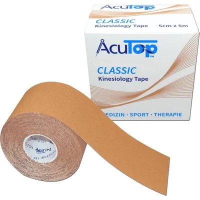 Produktbild von AcuTop® Classic Kinesiology Tape 5 cm x 5 m : Beige Produktfarbe: Beige