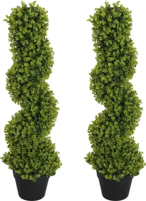 Produktbild von 2er-Set Dekorative Pflanze, Kunstpflanzen in Töpfen, Künstliche Pflanzen für Zuhause, Indoor, Outdoor, 90 cm, Grün