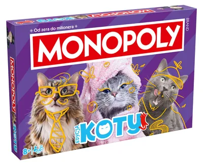 Produktbild von Winning Moves Gra Monopoly Koty 2025 planszowa dla 2-6 graczy