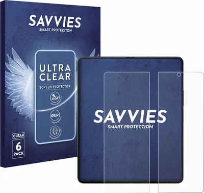 Produktbild von 6x Für Samsung Galaxy Z Fold 5 (Inneres Display) Schutzfolie Savvies Displayschutz Display Schutz Folie Klar Transparent