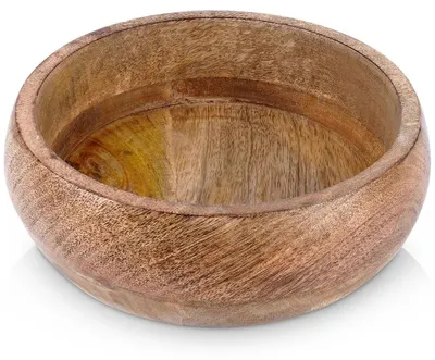 Obrázok produktu pre Miska z mangového dreva – servírovacia misa – 18,5 cm – 900 ml –  LFGB – hnedá