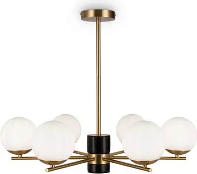 Obrázek produktu pro Závěsné svítidlo Maytoni Marble, zlaté a bílé, 6 žárovek E27, stmívatelné, Ø 67 cm