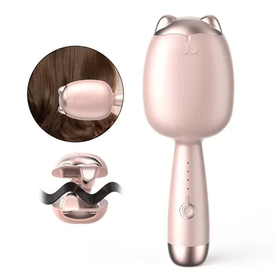 Produktbild von Lockenstäbe, Lockenstab für Wellenfrisuren, Strandwellen-Lockenstab, Ionen-Haarwelleneisen mit 32mm Doppelzylinder für Damen, einfach zu bedienen