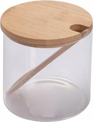 Produktbild von Zuckerbehälter aus Borosilikatglas - mit Deckel und Löffel - 500 ml
