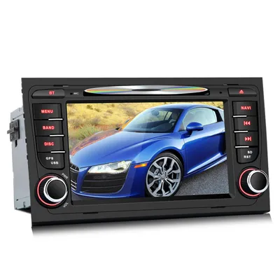 Obrázok produktu pre Hexinex 7-palcové autorádio s Windows CE pre Audi A4 (2000-2009) s Bluetooth, navigáciou, USB, SD