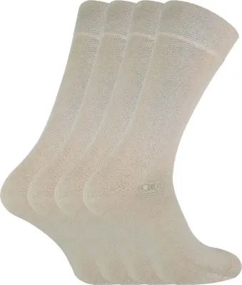Produktbild von Sock Snob - 4er Pack Herren und Damen Bio Bambussocken Atmungsaktive Socken Uni