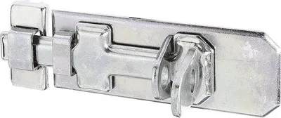 Obrázek produktu pro Žlutý pozinkovaný zámek s plochou rukojetí, 120 × 45 mm