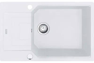 Zdjęcie produktu dla Franke Maris Urban zlewozmywak do zabudowy Fragranit UBG 611-78 XL Glacier pokrętło stal szlachetna od 60 cm 114.0682.565