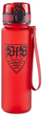 Produktbild von VfB Stuttgart Trinkflasche rot aus Kunststoff 0,5 L offizieller Lizenzartikel