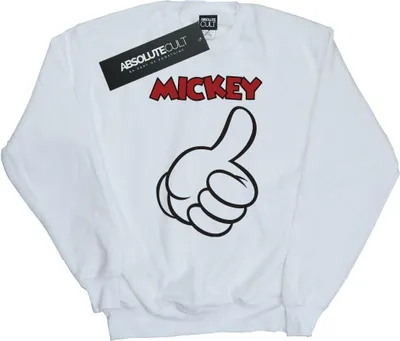 Produktbild von Disney - "Mickey Mouse Thumbs Up" Sweatshirt für Damen BI26848 (XL) (Weiß)
