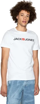 Image de Jack&Jones T-shirt 12137126-WHITE in White color size xx-large