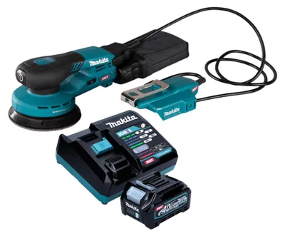 Produktbild von Makita BO 003 CGD101 Akku Exzenterschleifer 40 V max. 125 mm 3,0 mm Hub Brushless + 1x Akku 2,5 Ah + Ladegerät