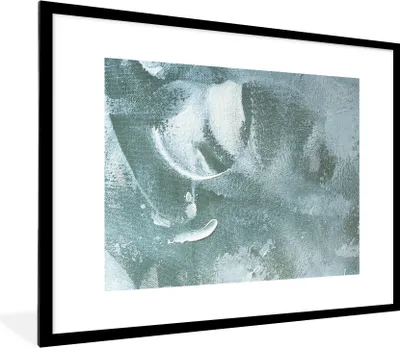 Produktbild von MuchoWow® Gerahmtes Poster Acrylfarbe - Abstrakt - Design 80x60 cm - Poster mit Schwarzem Bilderrahmen Wandposter Rahmen Foto Bilder - Schlafzimmer-Dekorationen - Fotoposter