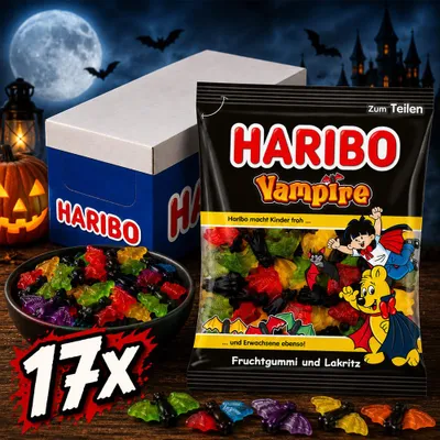 Produktbild von Haribo Vampire Fruchtgummi 17 x175g