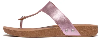 Produktbild von FitFlop FitFlop Iqushion Metallic-Leather Toe-Post Sandals PURPLE 40