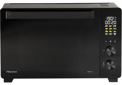 Produktbild von Hisense Mini-Backofen HOM30AF, 30 Liter, 1800 W, Umluftfunktion, digitales Bedienfeld, Schwarz