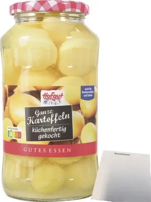 Produktbild von Hofgut Kartoffeln ganz (720ml Glas) + usy Block