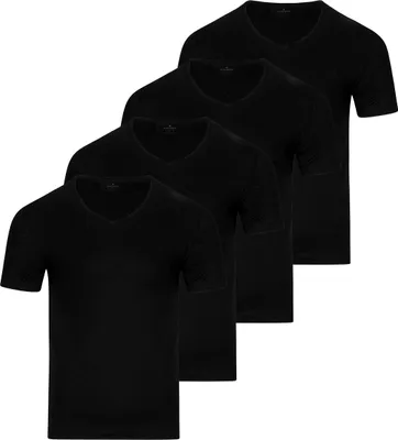 Produktbild von RAGMAN 4er Pack Basic Unterhemd / Shirt Kurzarm Bequem und atmungsaktiv für optimalen Tragekomfort, Formstabil durch verstärkte Nähte für lange Haltbarkeit, Vielseitiges Basic für jedes Outfit