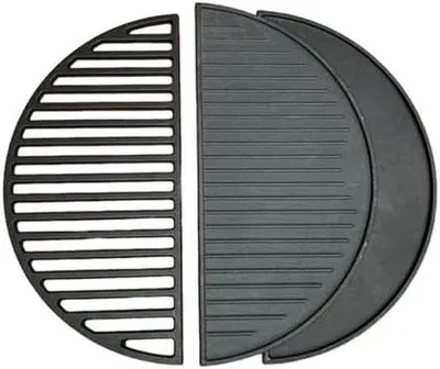 Productafbeelding van Gietijzeren Grillplaat en Rooster Set (M - 38 cm) voor Kamado