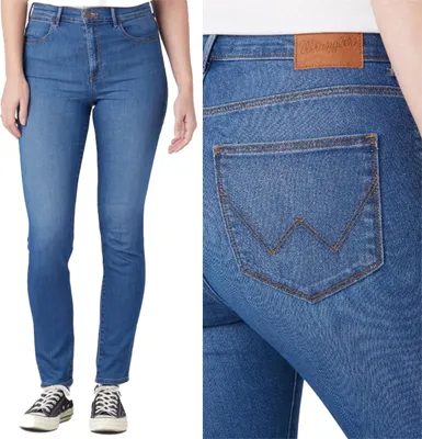 Produktbild von WRANGLER, Damen Jeanshose, Skinny fit, SKINNY, W27 L30, Blau, Jeans, baggyjeans, buggy