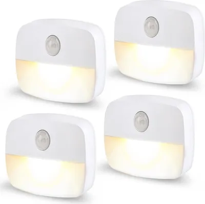 Produktbild von Motion Sensor Light, Indoor Motion Sensor Light,batteriebetriebenes LED Nachtlicht, Kinder Bewegungslicht für Flur, Treppe, Bad, Schrank, Schlafzimmer