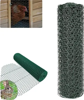 Obrázek produktu pro Šestiúhelníková síť, výška 1 m, délka 25 m, šířka ok 25 mm, potažená PVC, flexibilní design