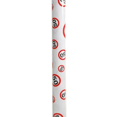 Produktbild von Geschenkpapier Rolle Verkehrschild Zahl 50 70x300cm