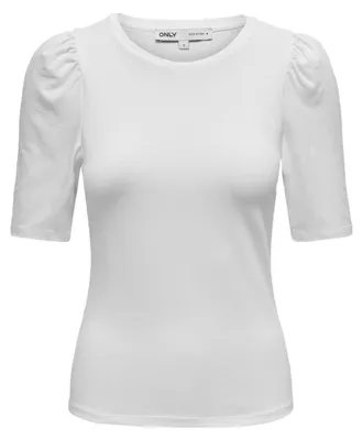 Produktbild von ONLY Damen Onllive Love 2/4 Pufftop JRS Noos Top, Weiß, L