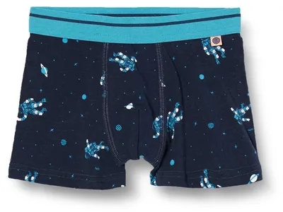 Produktbild von Sanetta Jungen-Shorts Webbund blau Astronaut | Kinder-Unterhose