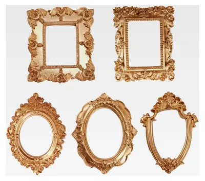 Produktbild von Kleine goldene Rahmen, 5er-Set, Vintage-Mini-Bilderrahmen mit geprägtem Rand für Zuhause, Hotel, Büro
