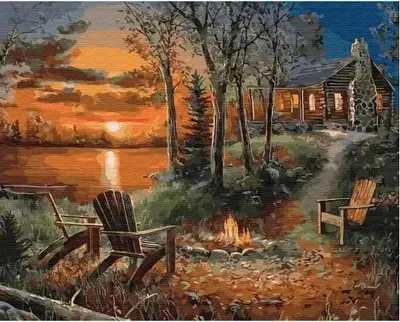 Immagine prodotto di Pittura per numeri - Fuoco 40x50cm