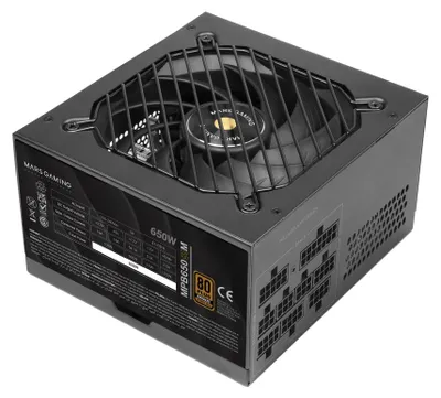 Obrázok produktu pre Mars Gaming MPB650SIM, 650 W, 200 - 240 V, 47 - 63 Hz, 5 A, Aktívny, 100 W