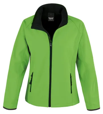 Produktbild von Result Core Damen Softshell-Jacke, bedruckbar RW3696 (XL) (Grasgrün/Schwarz)
