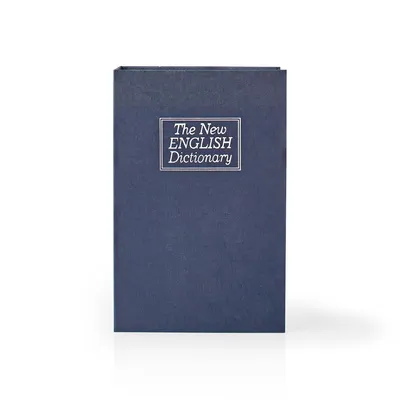 Produktbild von Nedis Tresor - Buch-Safe - Tastensperre - Innen - Mittel - Innenvolumen: 1.6 l - 2 Schlüssel inklusive - Blau / Silber
