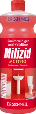 Produktbild von Milizid Citro 1 L – Profi Sanitärreiniger gegen Kalk & Urinstein - Glanz & Frische