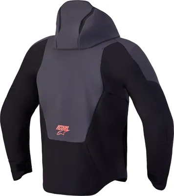 Image de Veste textile imperméable Alpinestars Aeroshel pour moto, noire/gris foncé, taille XL