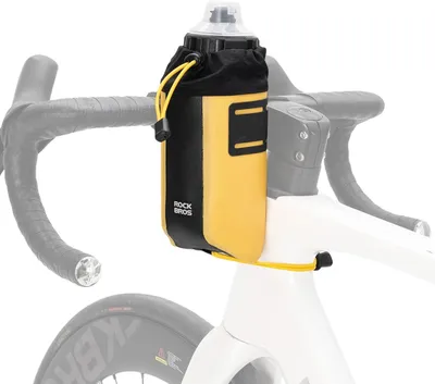 Productafbeelding van ROCKBROS Stuurzak, stuurmontage tas, bikepacking snack-tas, 1 liter, compacte fietstas, geschikt voor mountainbikes, racefietsen, vouwfietsen en gravelbikes