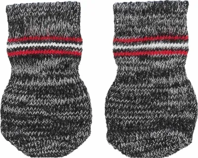Produktbild von TRIXIE 19504, L/XL, Baumwolle, Elasthan, Schwarz, Grau, Rot, Drinnen, 4 Stück(e)