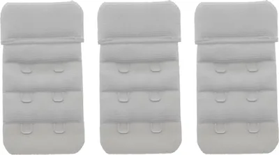 Produktbild von 3er Set BH-Verlängerungen 2-reihig, 32 mm weiß