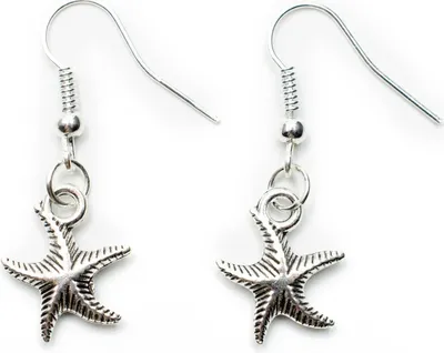 Produktbild von Seestern Ohrringe Miniblings Hänger Stern Strand Sommer Meer Ozean Fisch silber
